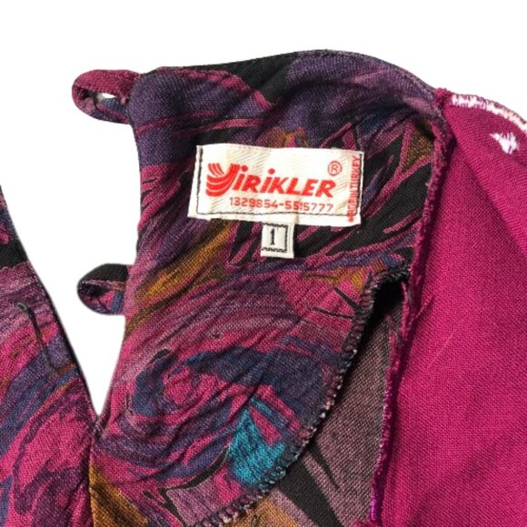 Vintage maxi long cottagecore meets grannycore dress with vest - Picture 10 of 16